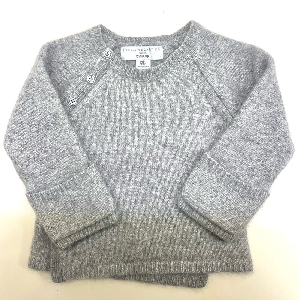Stella McCartney for BabyGap luxurious Light Gray cashmere blend Sweater